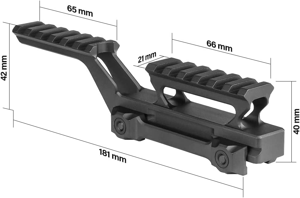 TUSOG Tactical Group Type Hydra Mount Risers for 55Holographic Sight Night Vision Laser Red Dot Sight Combo Mount Base Adapter Rail 20mm Scope Mount